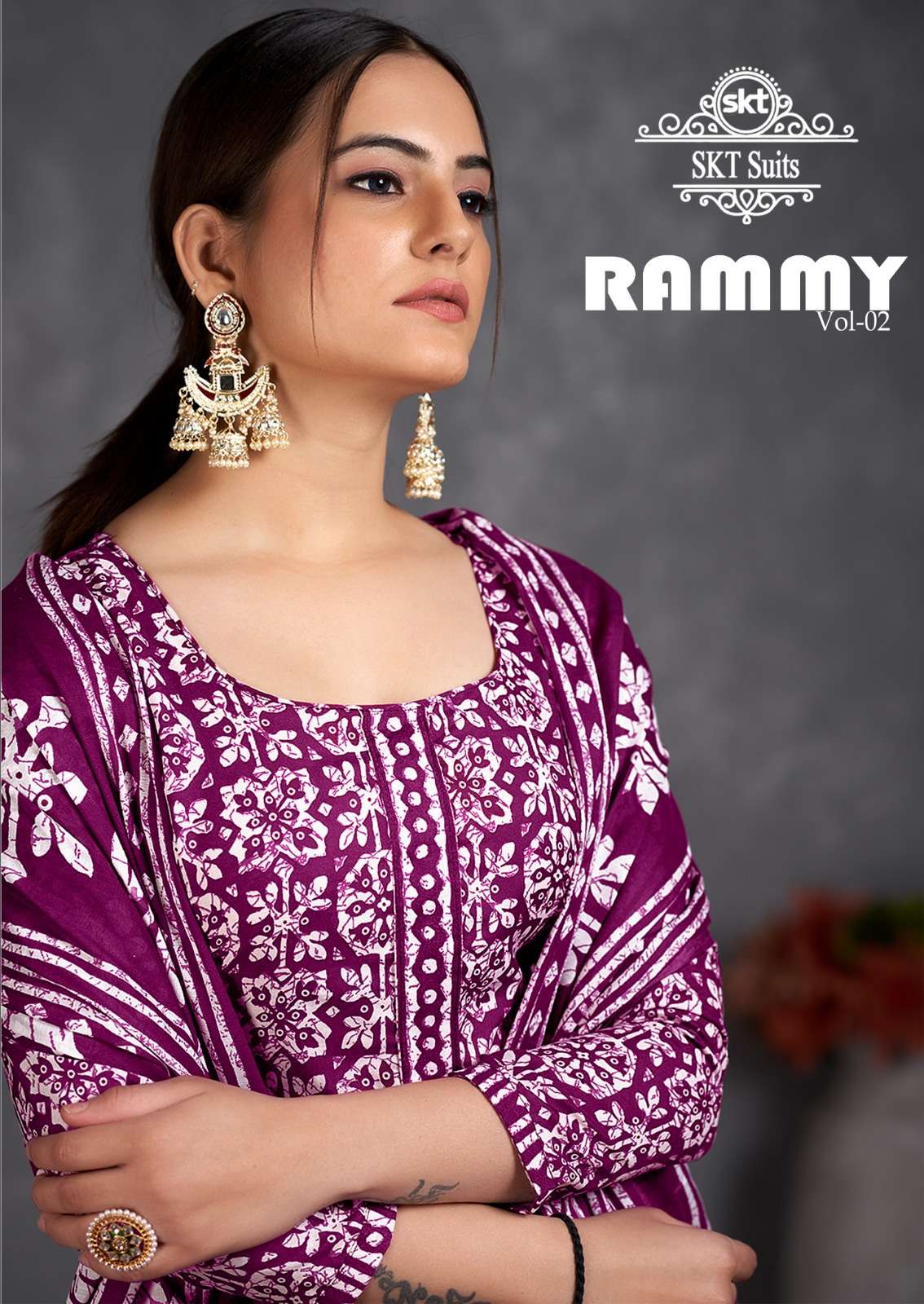 SKT SUITS RAMMY VOL 2 SOFT COTTON DIGITAL PRINTED SUITS WHOL...