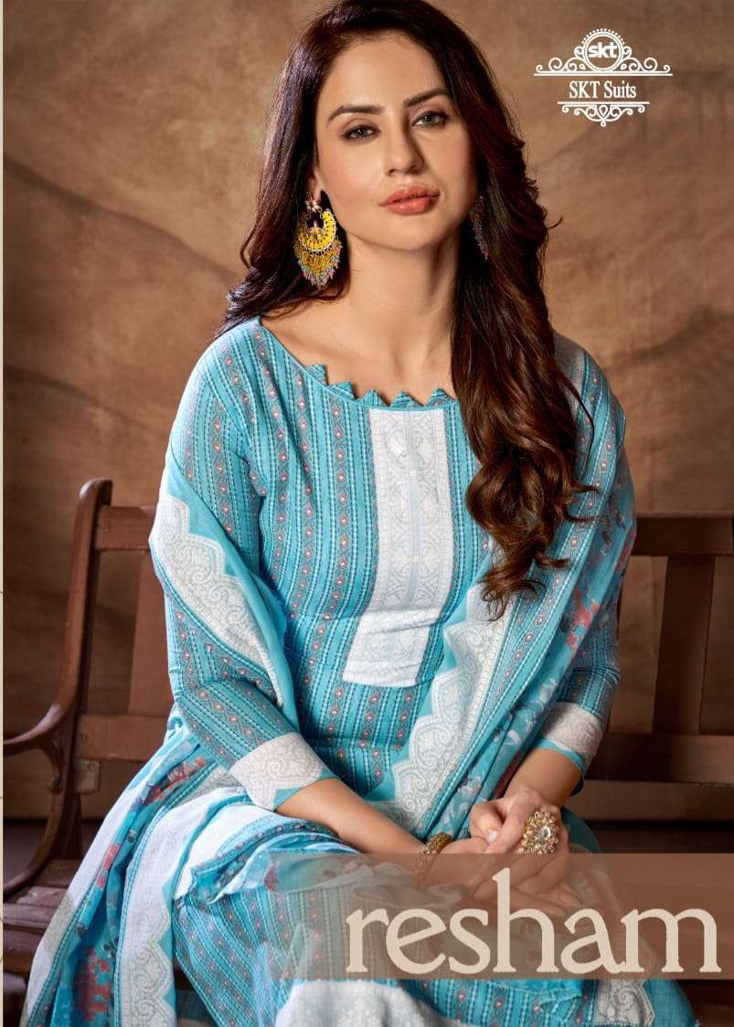 SKT SUITS RESHAM PURE COTTON DIGITAL KHADI PRINTED SUITS WHO...