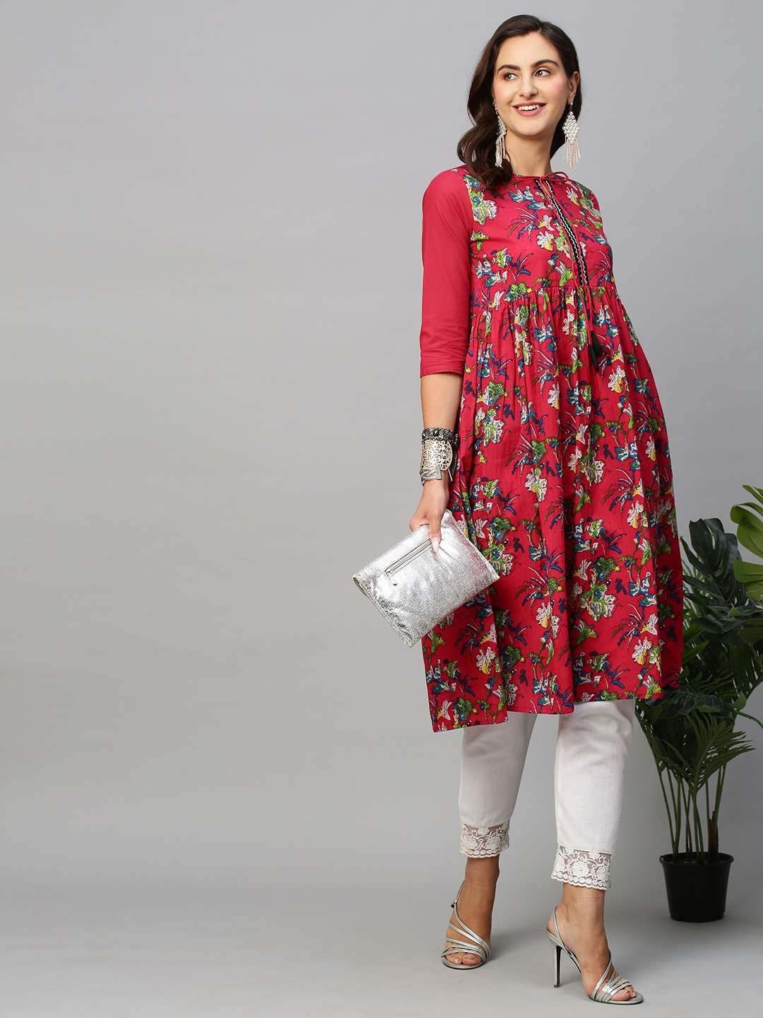 Summer wear cotton with Printed Fancy look kurti collection
