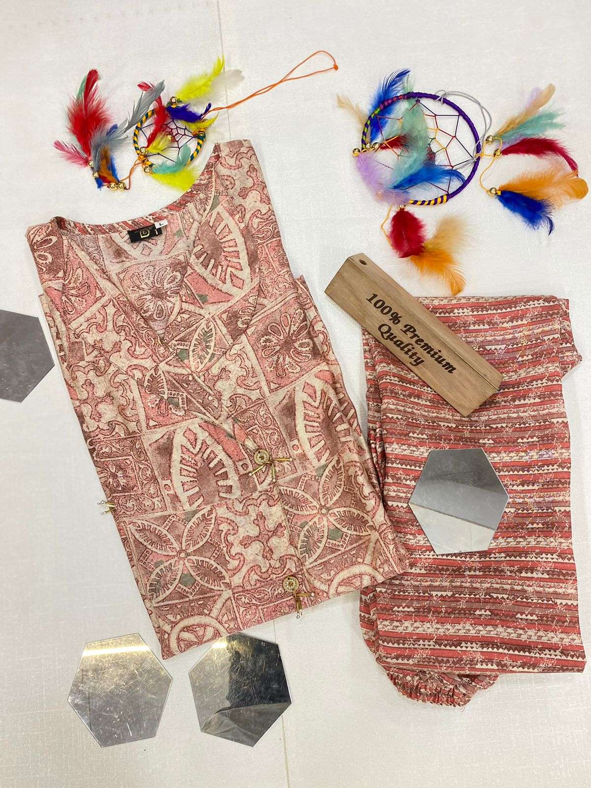 Summer wear soft Modal silk with digital print kurti collect...