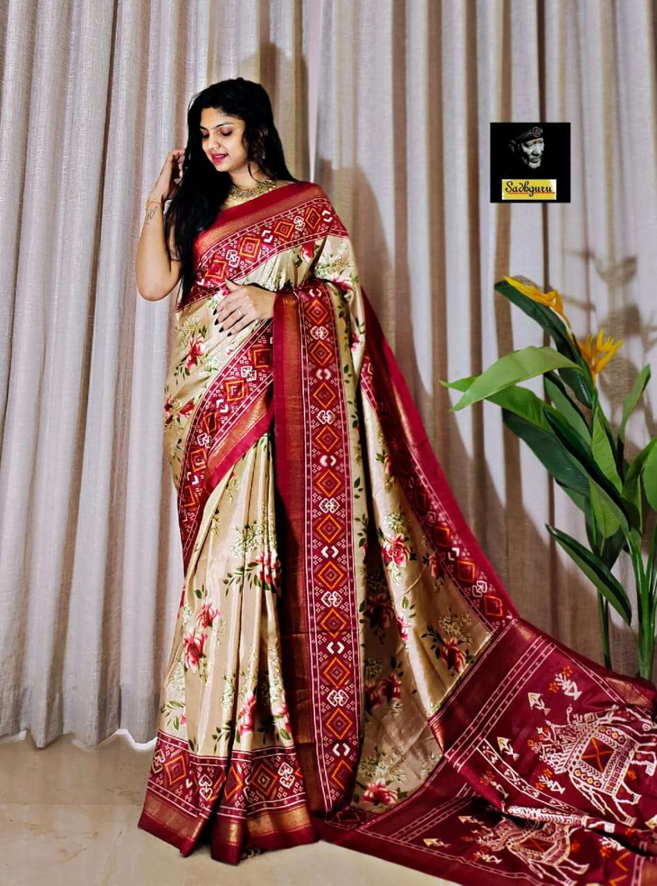 Trisha vol 18 Dola silk with FLower Printed fancy Look saree...