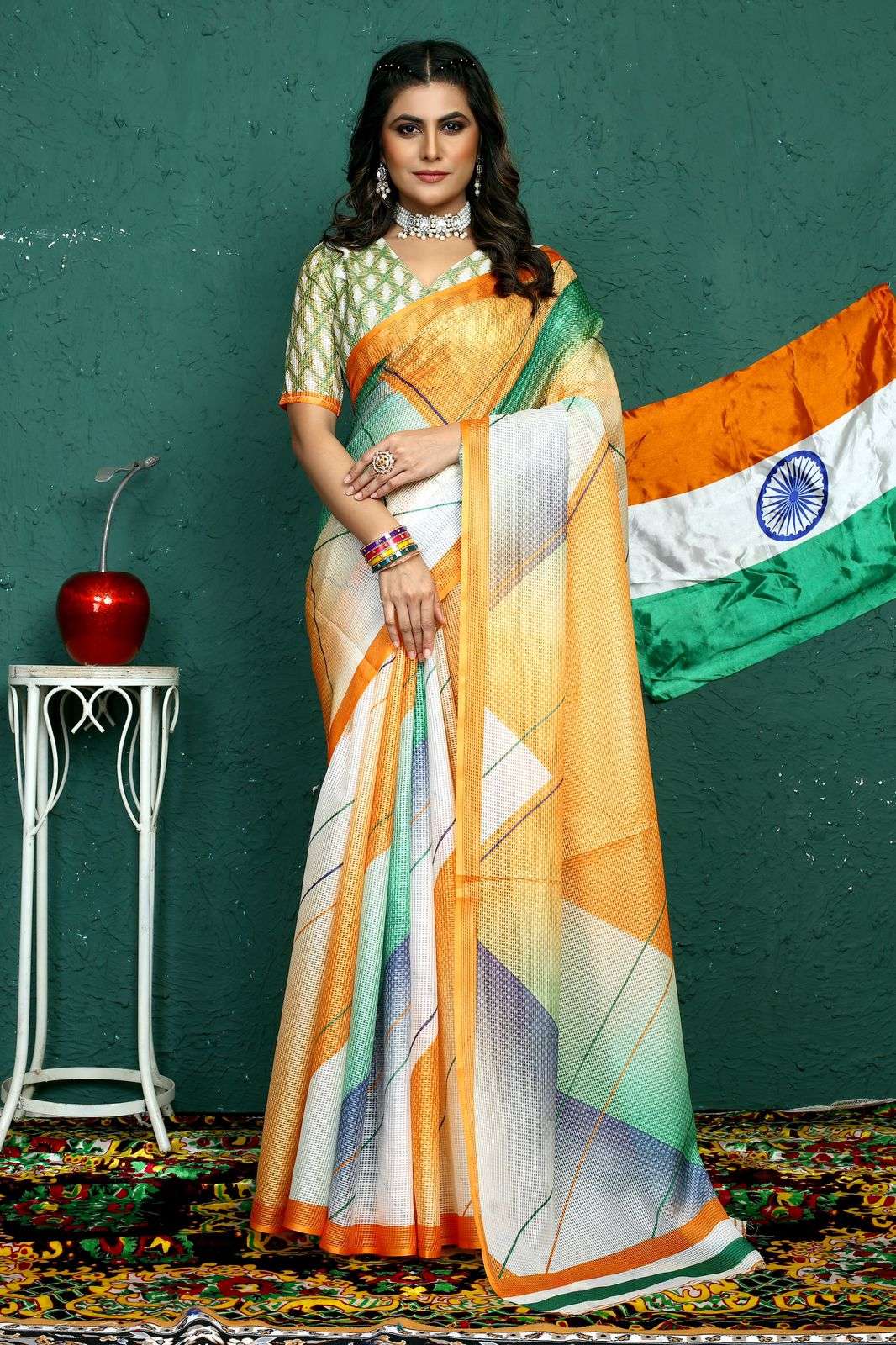 26 JANUARY REPUBLIC day  Special Kota Linen with Nation Colo...