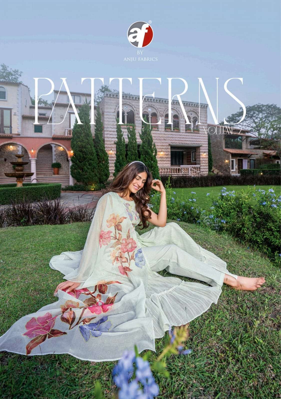 Anju Fabrics Patterns vol  2 Mal Cotton with fancy Handwork ...