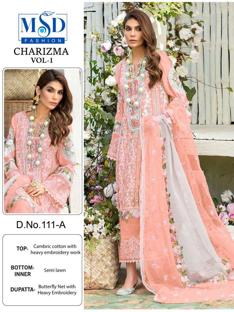 CHARIZMA vol 1 Cambric cotton with digital Printed Dress mat...