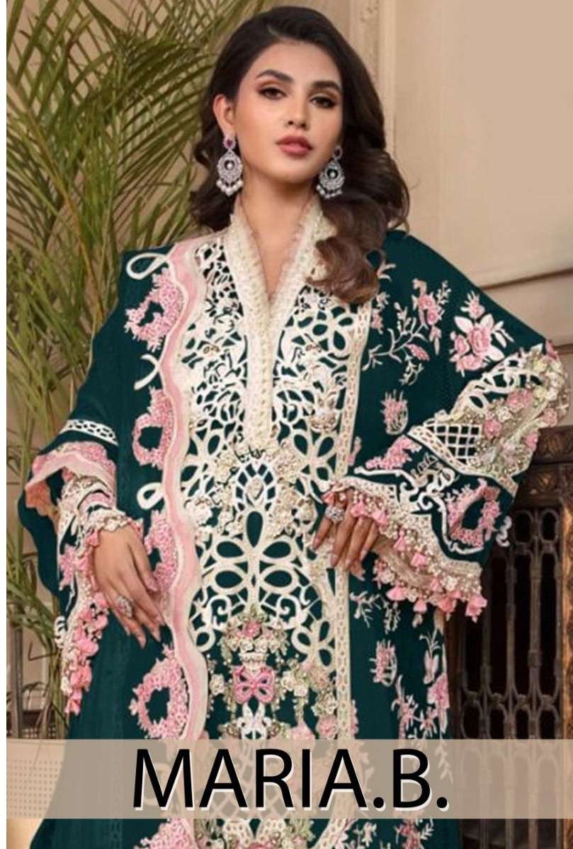 Hazzel Maria B 0014 Georgette with embroidery work Pakistani...