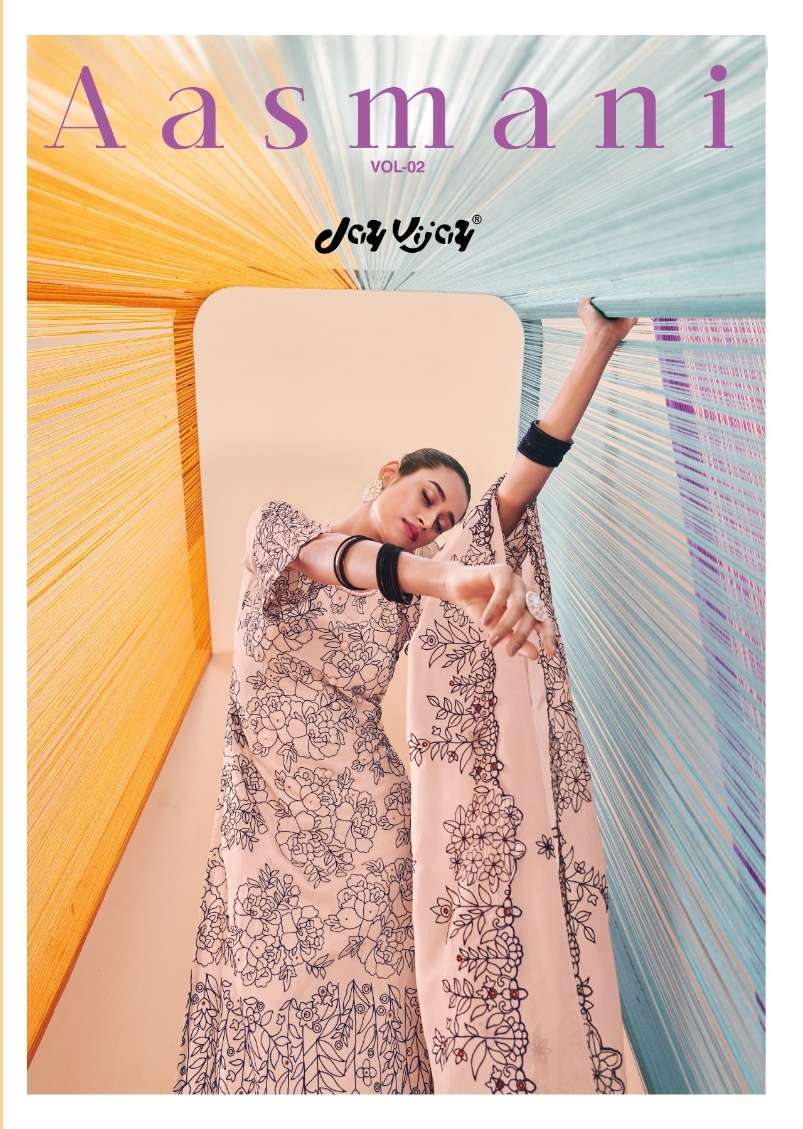Jay Vijay Aasmani vol 2 Moga silk with digital Printed Fancy...