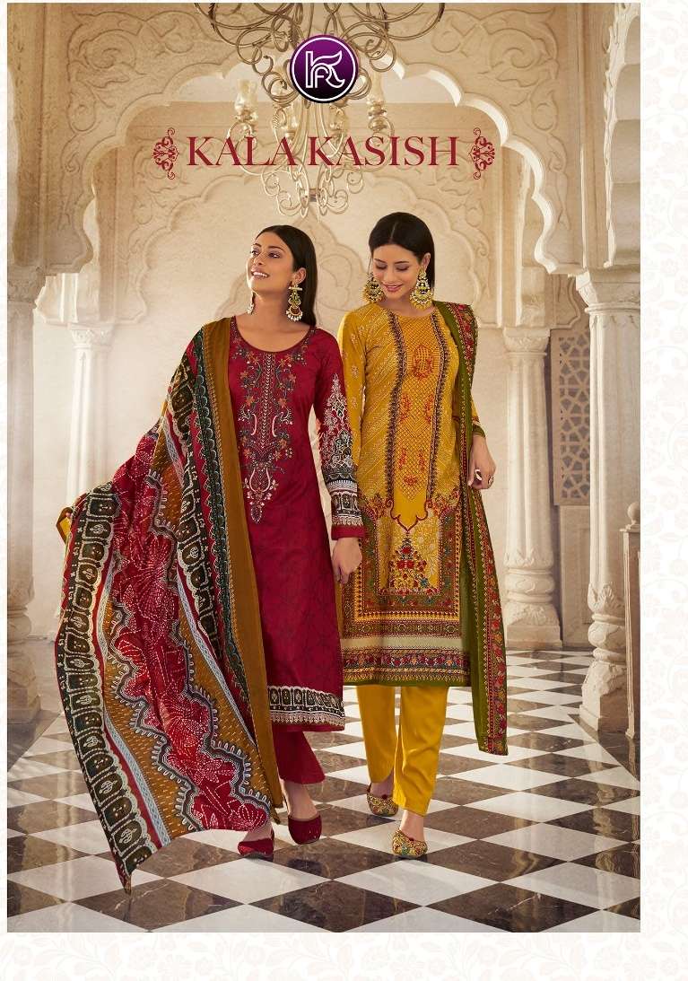 Kala Fashion Kasish Lawn cotton with Printed Dress material ...