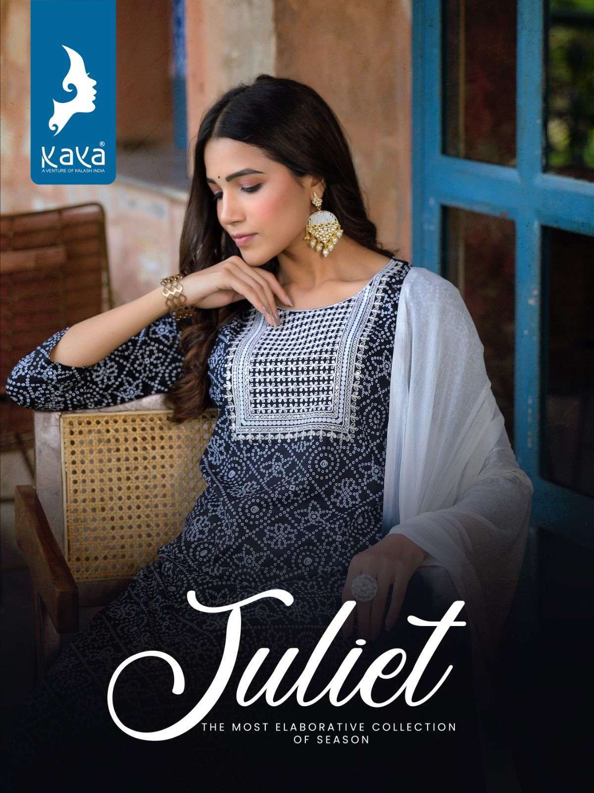 Kaya Juliet Rayon with Printed Readymade Salwar kameez colle...