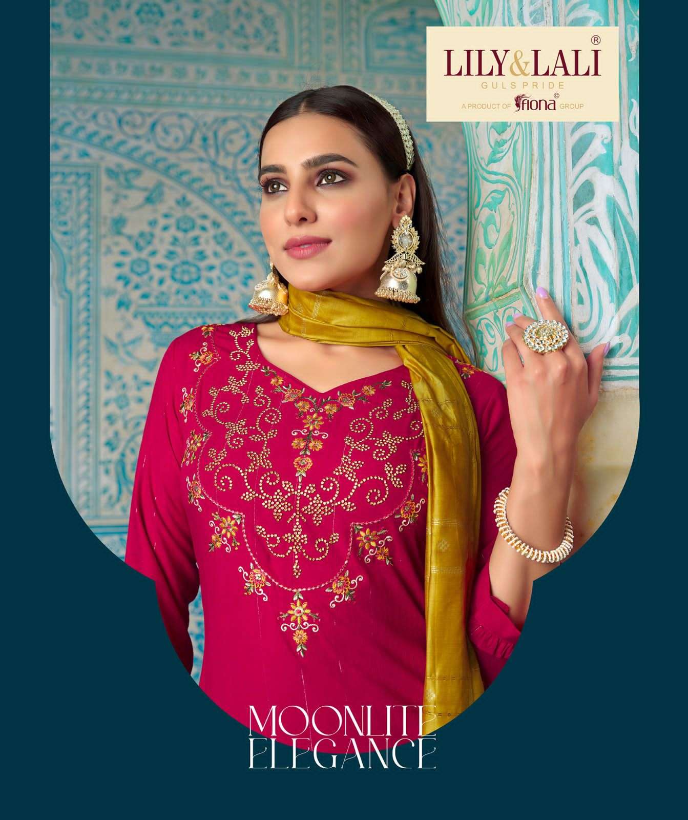 Lily & Lali Moonlite Elegance Viscose With Fancy Look Readym...