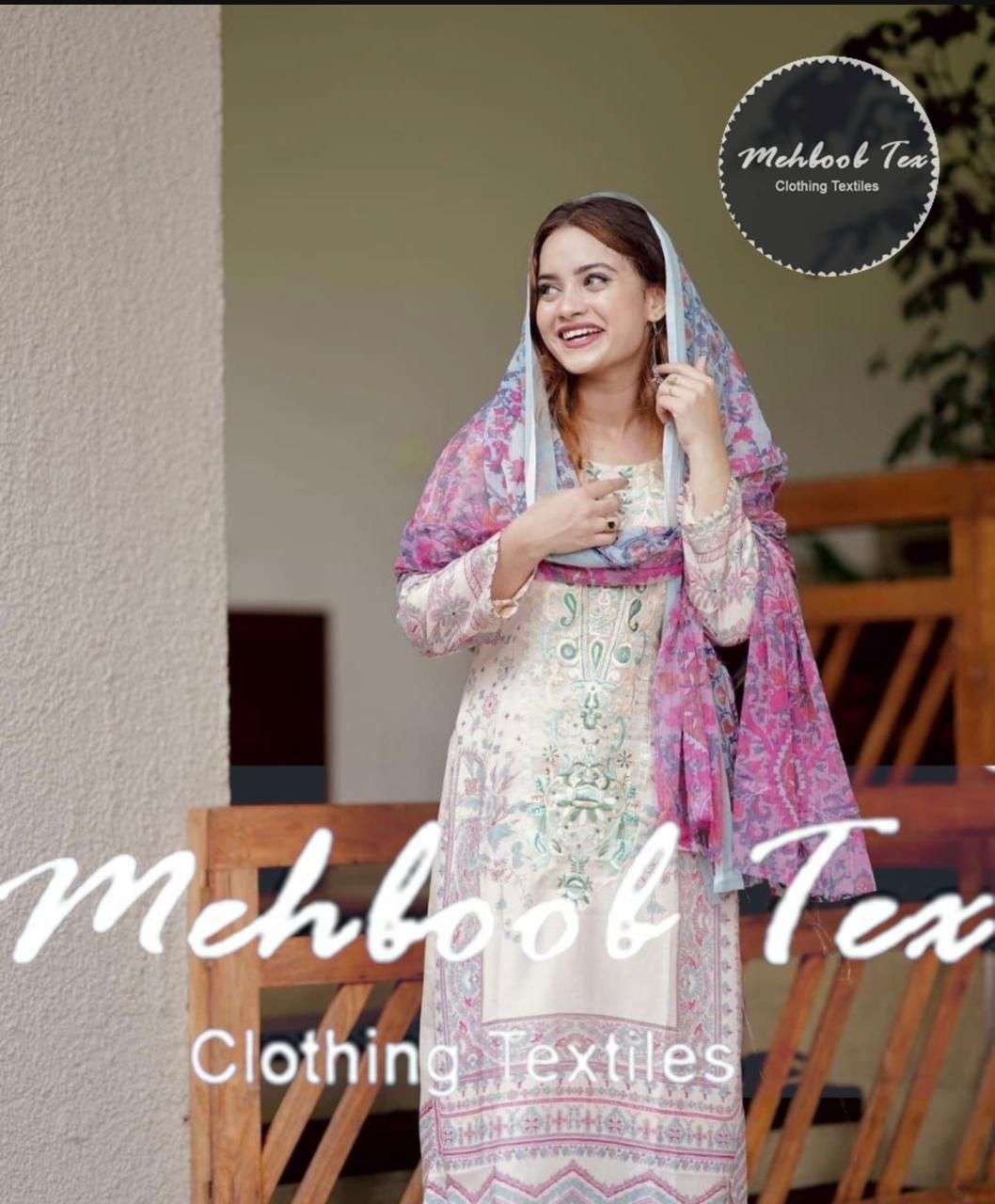 Mehboox Tex Sana Safinaz Vol 1 D No 7773 A Cotton with fancy...