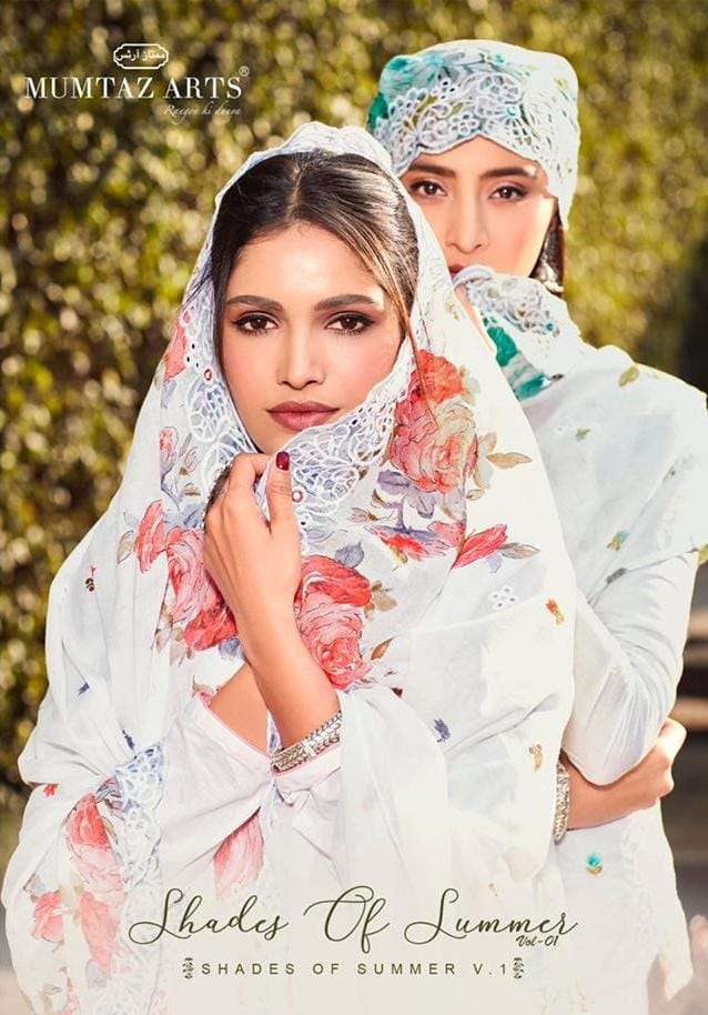Mumtaz arts present shades of summer vol 1 Lawn cotton with ...