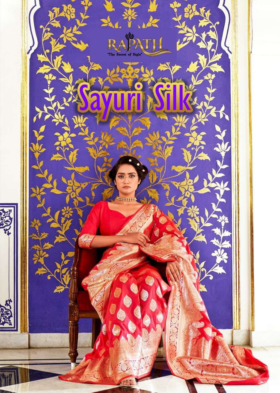 Rajpath Sayuri Banarasi silk with weaving design saree colle...