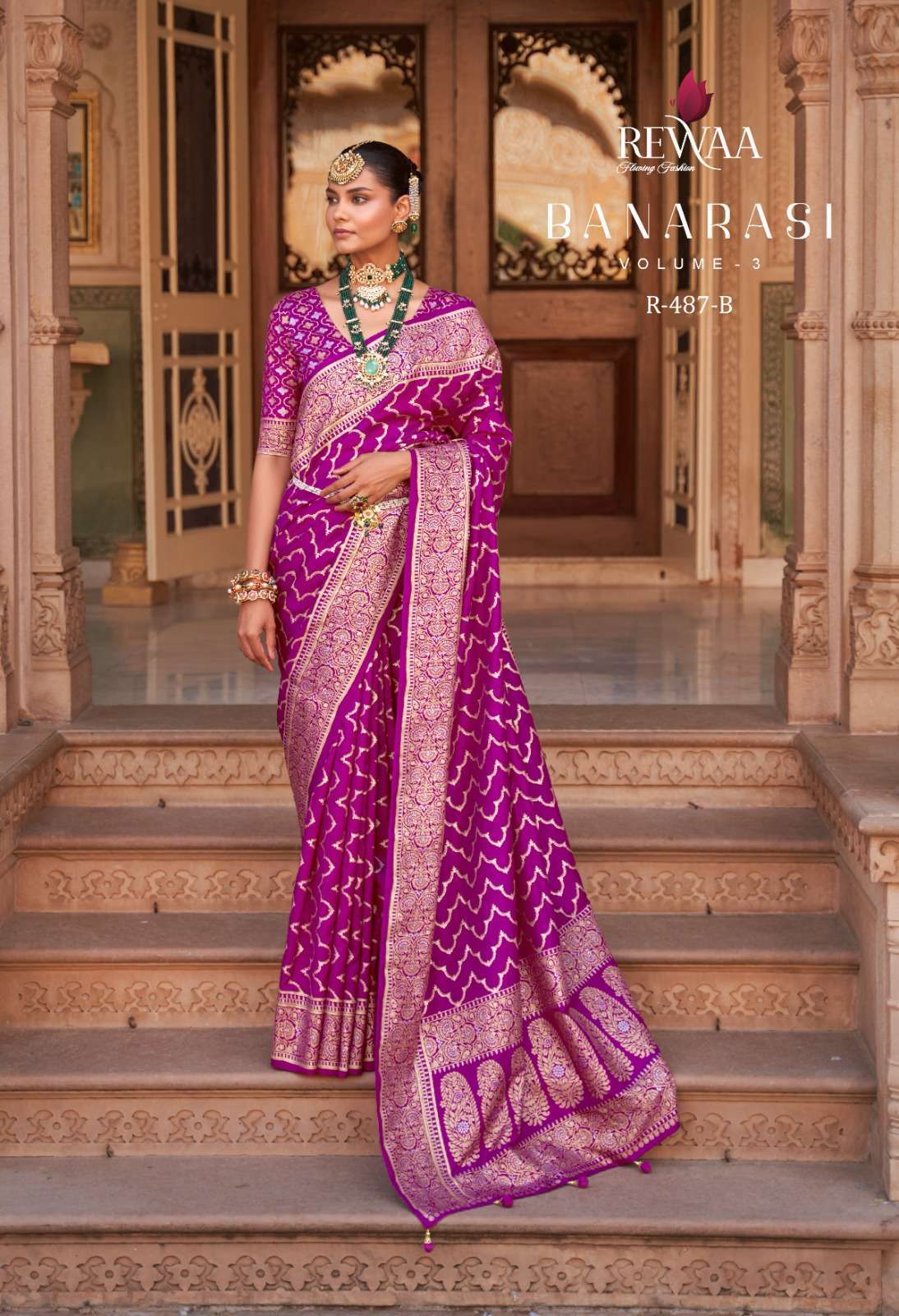 Rewaa fashion BANARASI VOL 3  Silk with Printed fancy look s...