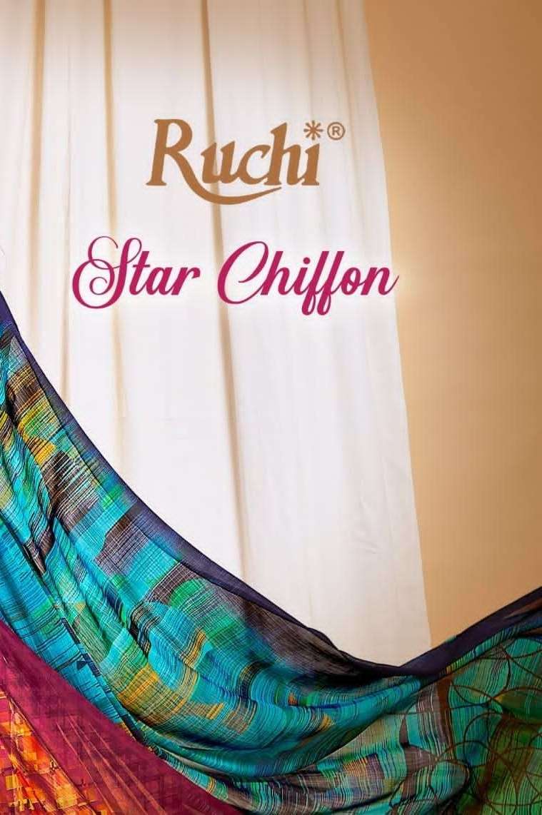Ruchi Star Chiffon vol 12 Chiffon with digital printed soft ...