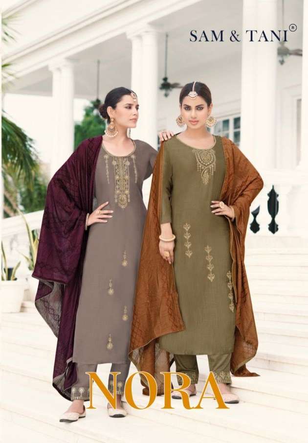 Sam & Tani Nora Silk with Khatliwork fancy  Readymade suits ...