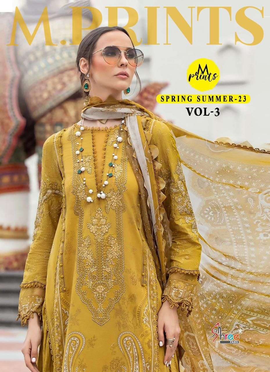 Shree fabs M Print Spring Summer 23 vol 3 Fancy Printed with...