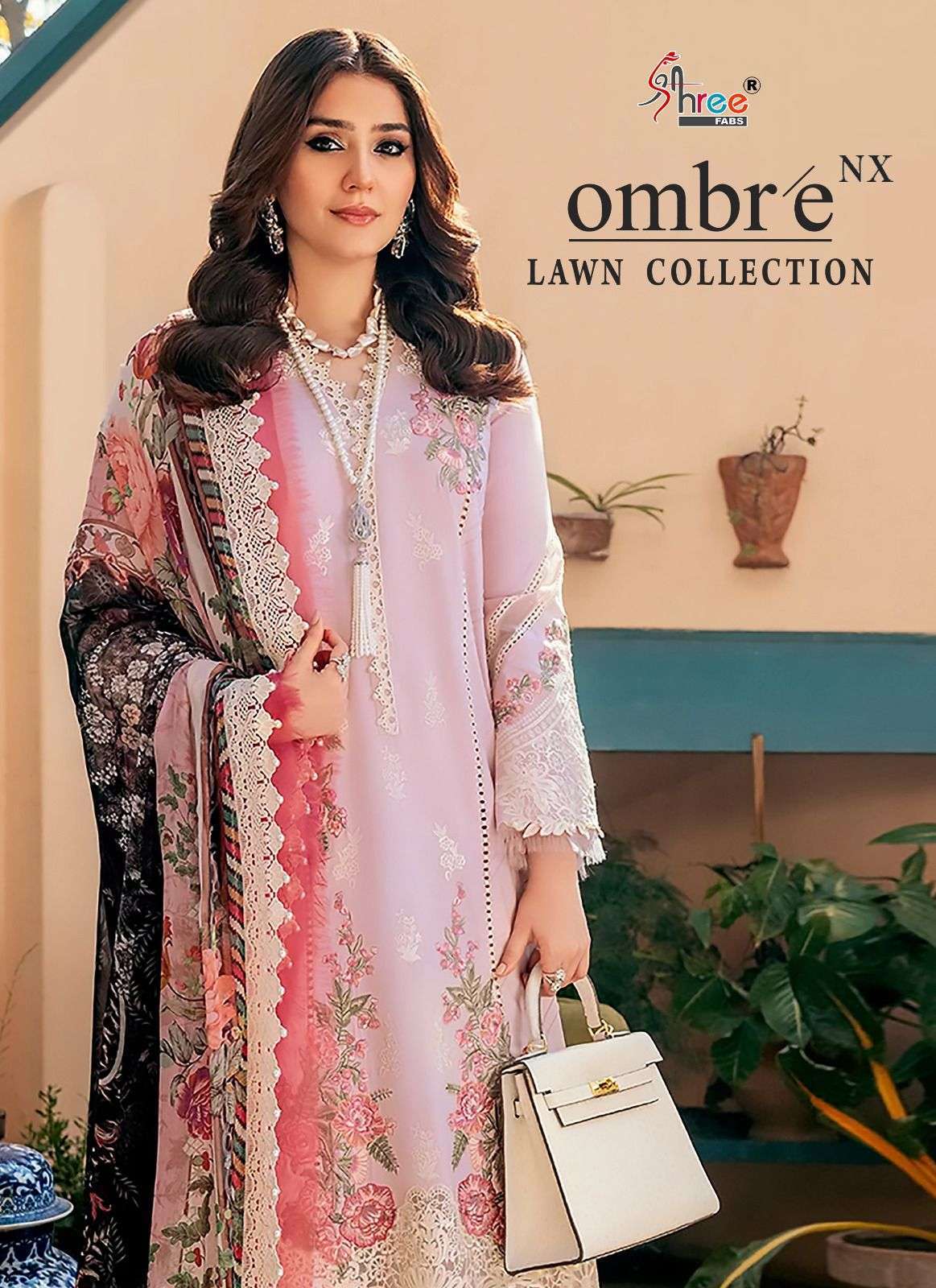 Shree Fabs Ombre Lawn Collection Nx  Lawn With Embroidery wo...