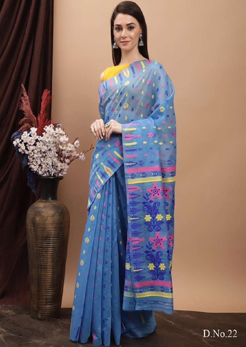 TC Designer 22 Jam Cotton with Printed Regular wear saree co...