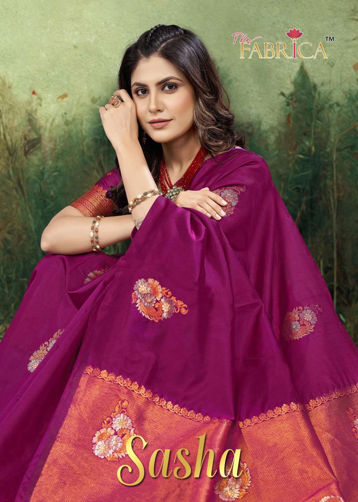 The Fabrica Sasha Soft lichi silk with fancy look saree coll...