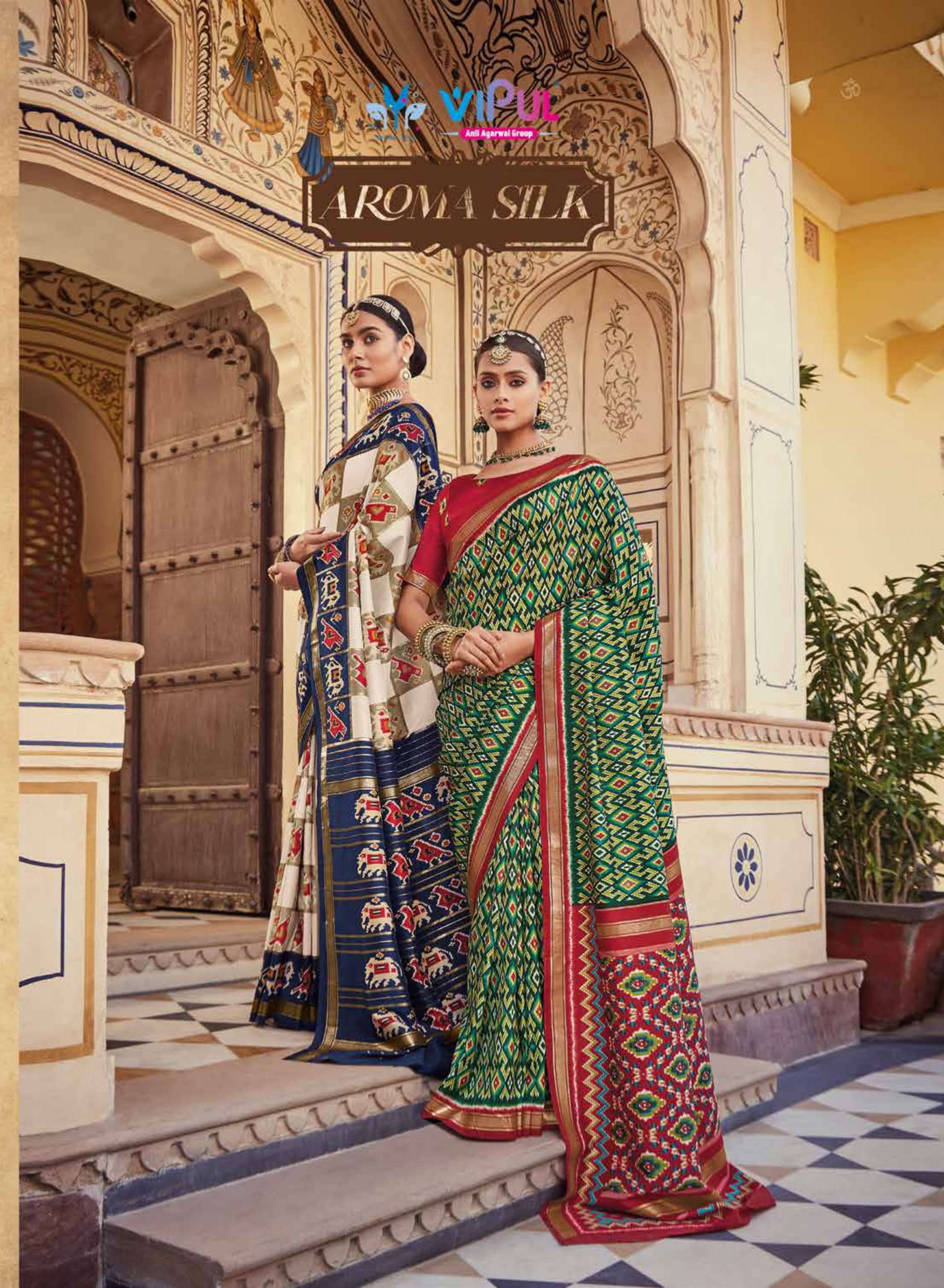 Vipul fashion AROMA SILK Patola Printed with Soft fabric sar...