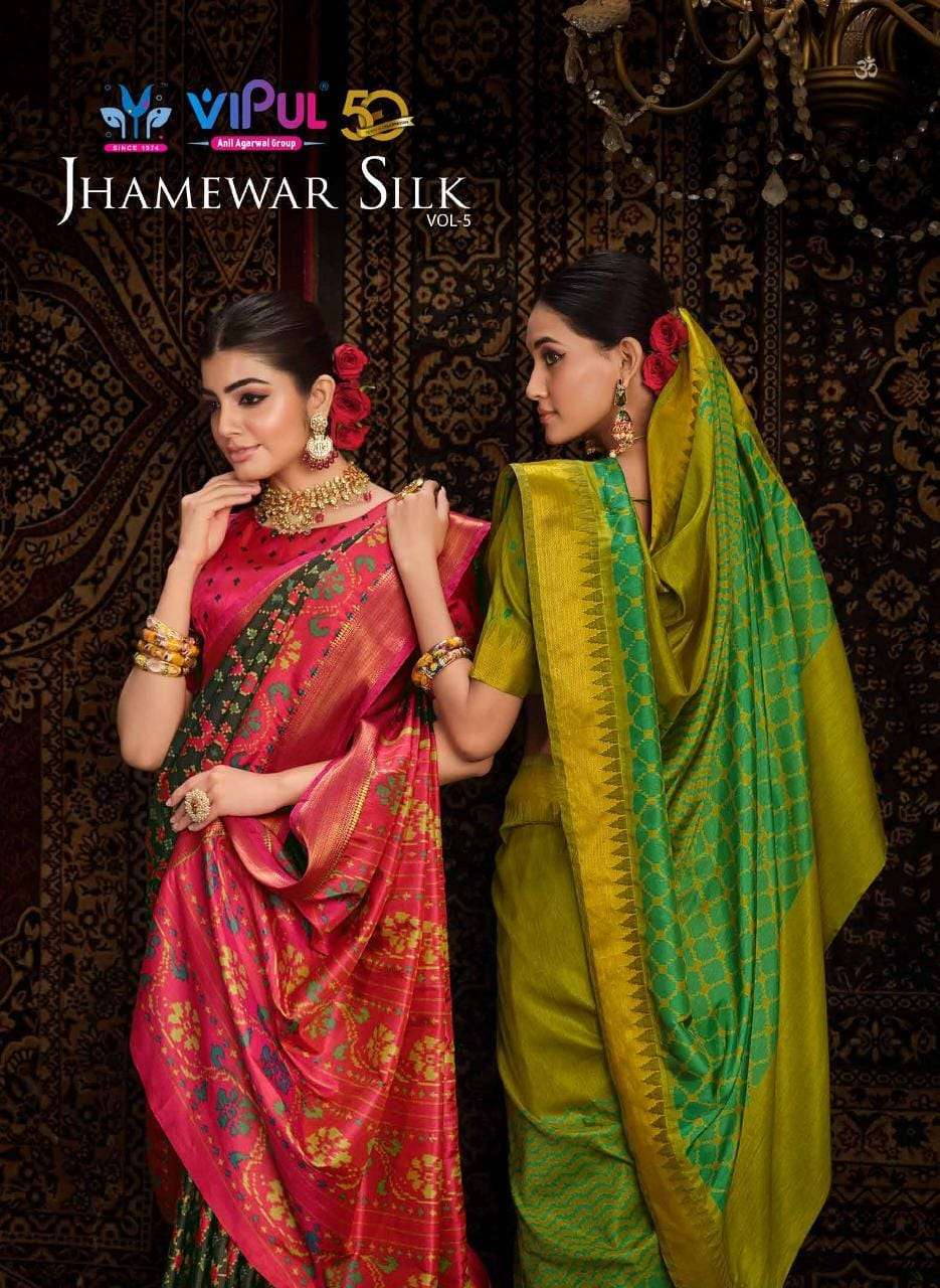 Vipul fashion Jhamewar Vol 5 Silk with digital Printed Festi...