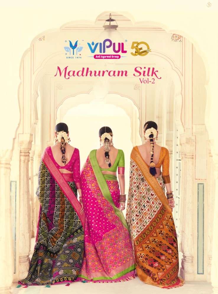 Vipul fashion Madhuram vol 2 Pure silk with Digital printed ...
