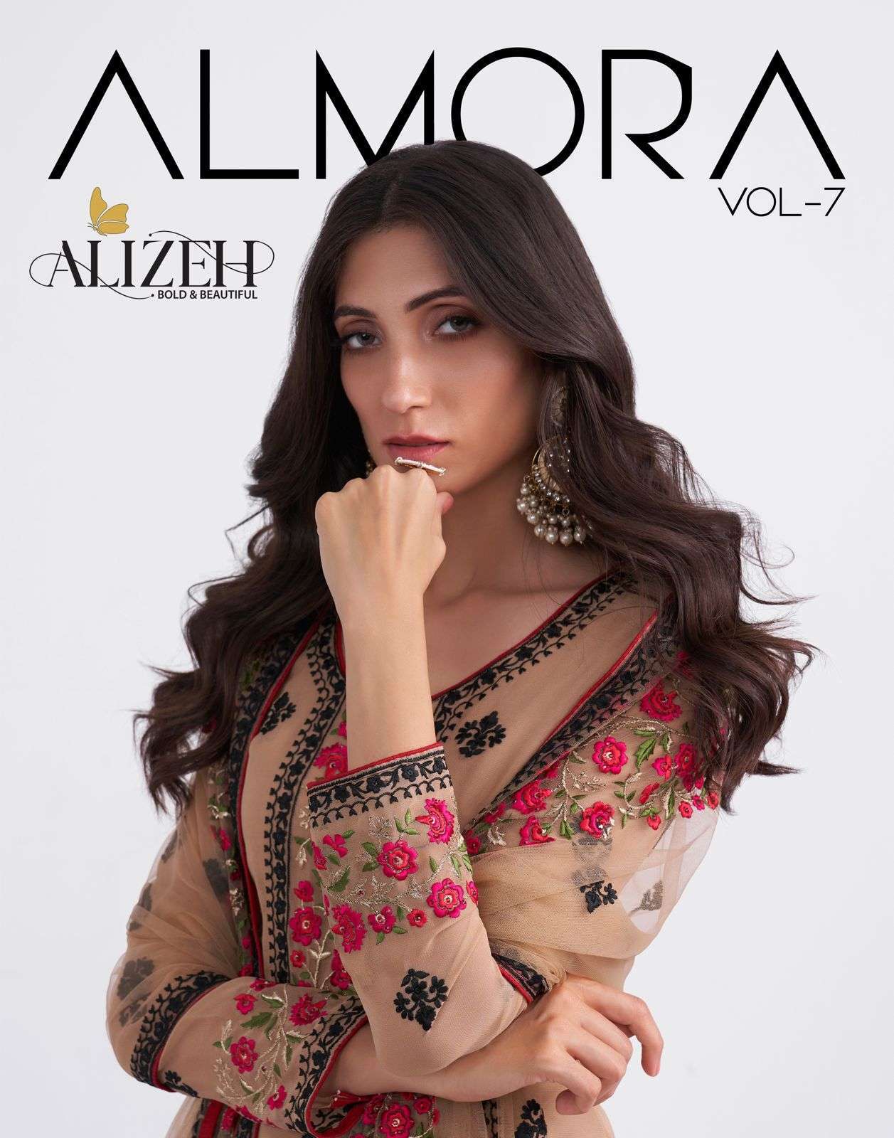 Alizeh almora vol 7 Georgette with fancy Handwork Festival S...