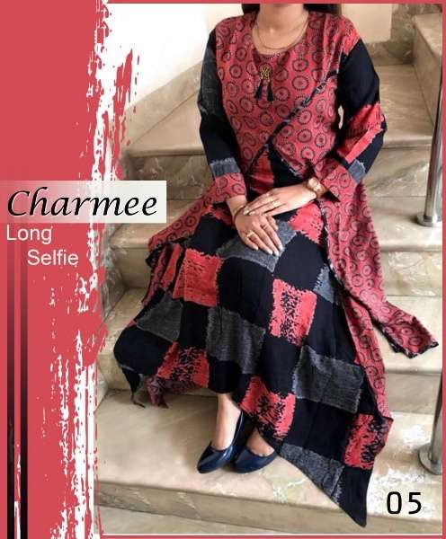 CHARMEE EXCLUSIVE RAYON KURTIS NEW COLLECTION AT BEST PRICE