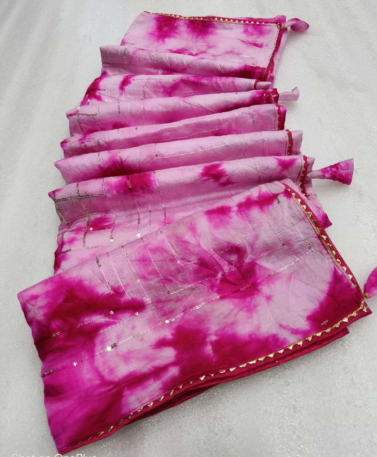 Cotton SIlk with Shibori Printed Festival Special saree coll...