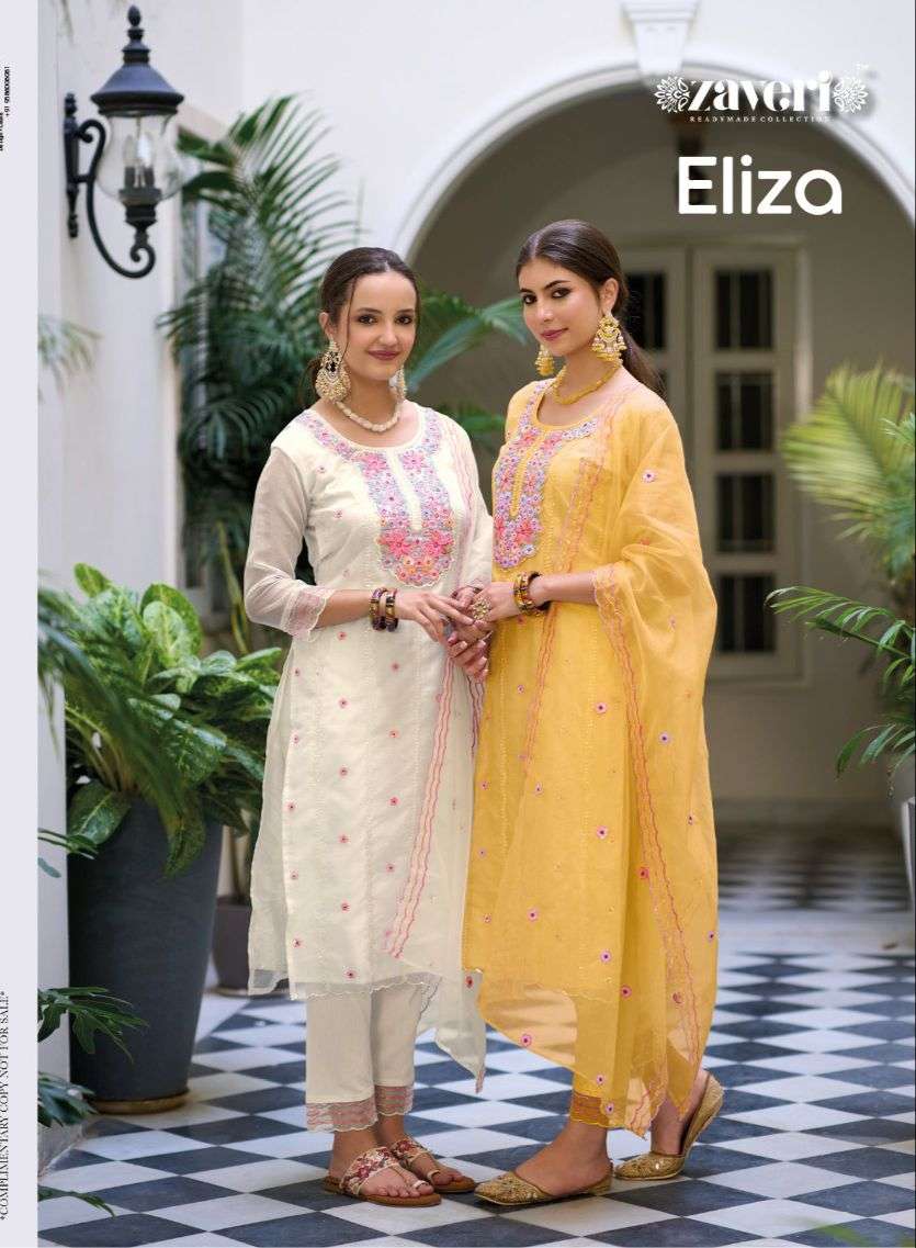 Eba Lifestyle Zaveri Eliza organza with fancy look salwar ka...