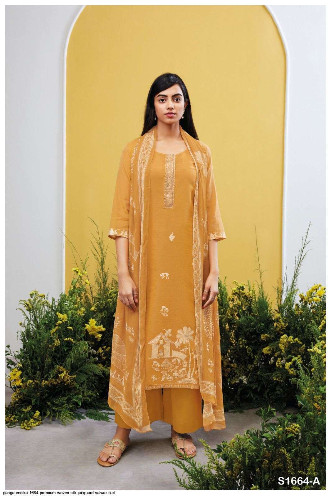 Ganga fashion Vedika 1664 silk with fancy look Festival Spec...