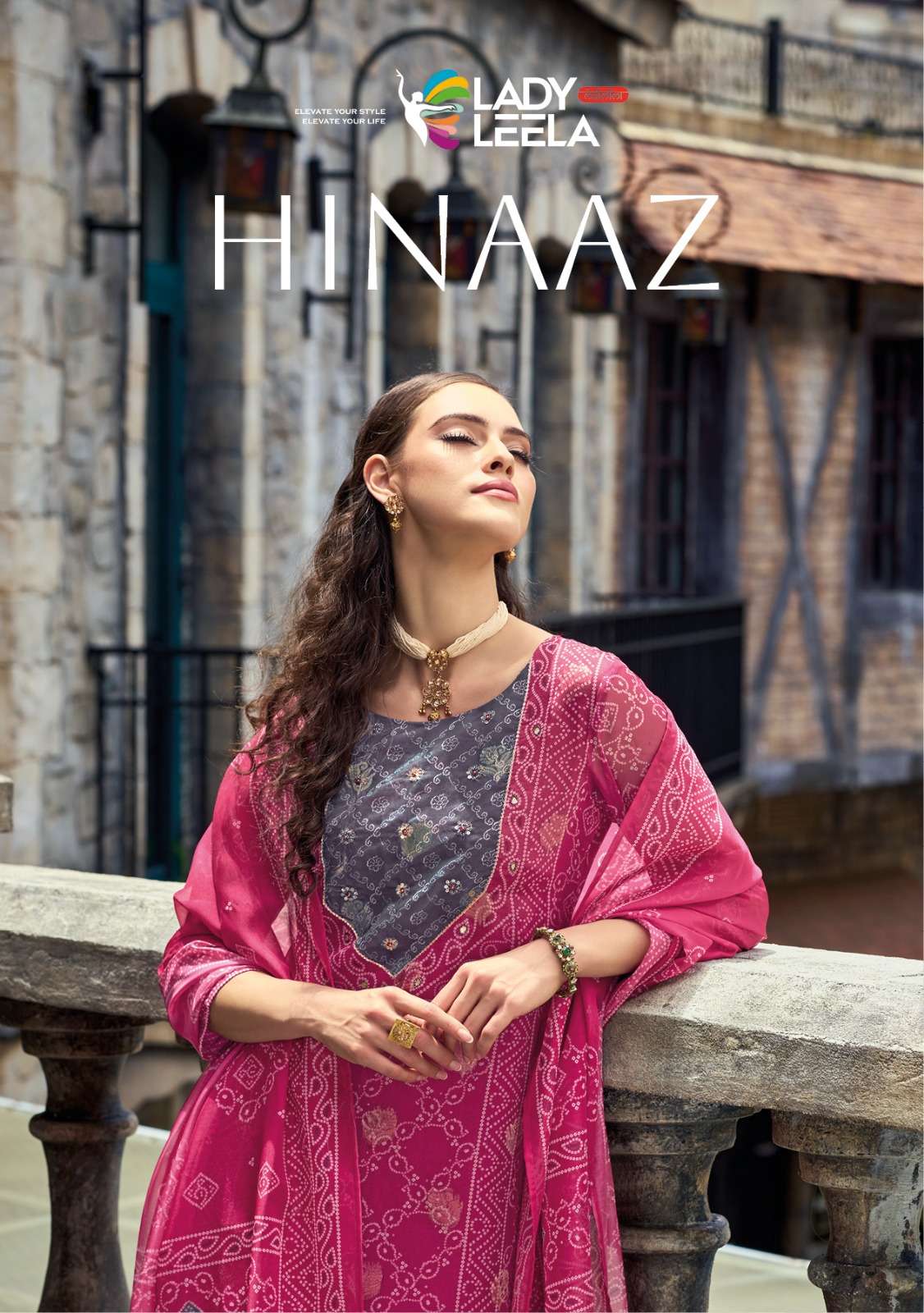 Hinaaz Lady Leela Organza with fancy look festival Special S...