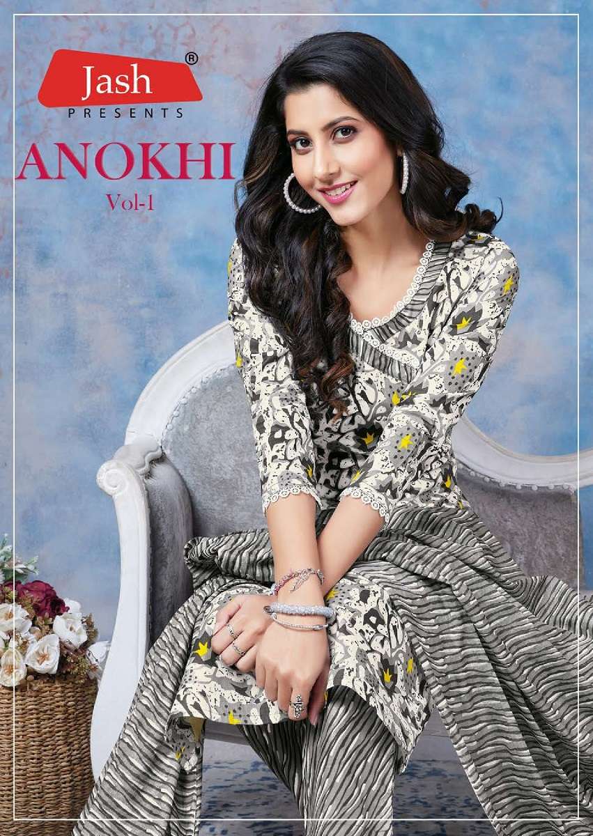 JASH ANOKHI VOL 1 Cotton with digital Printed Readymade suit...