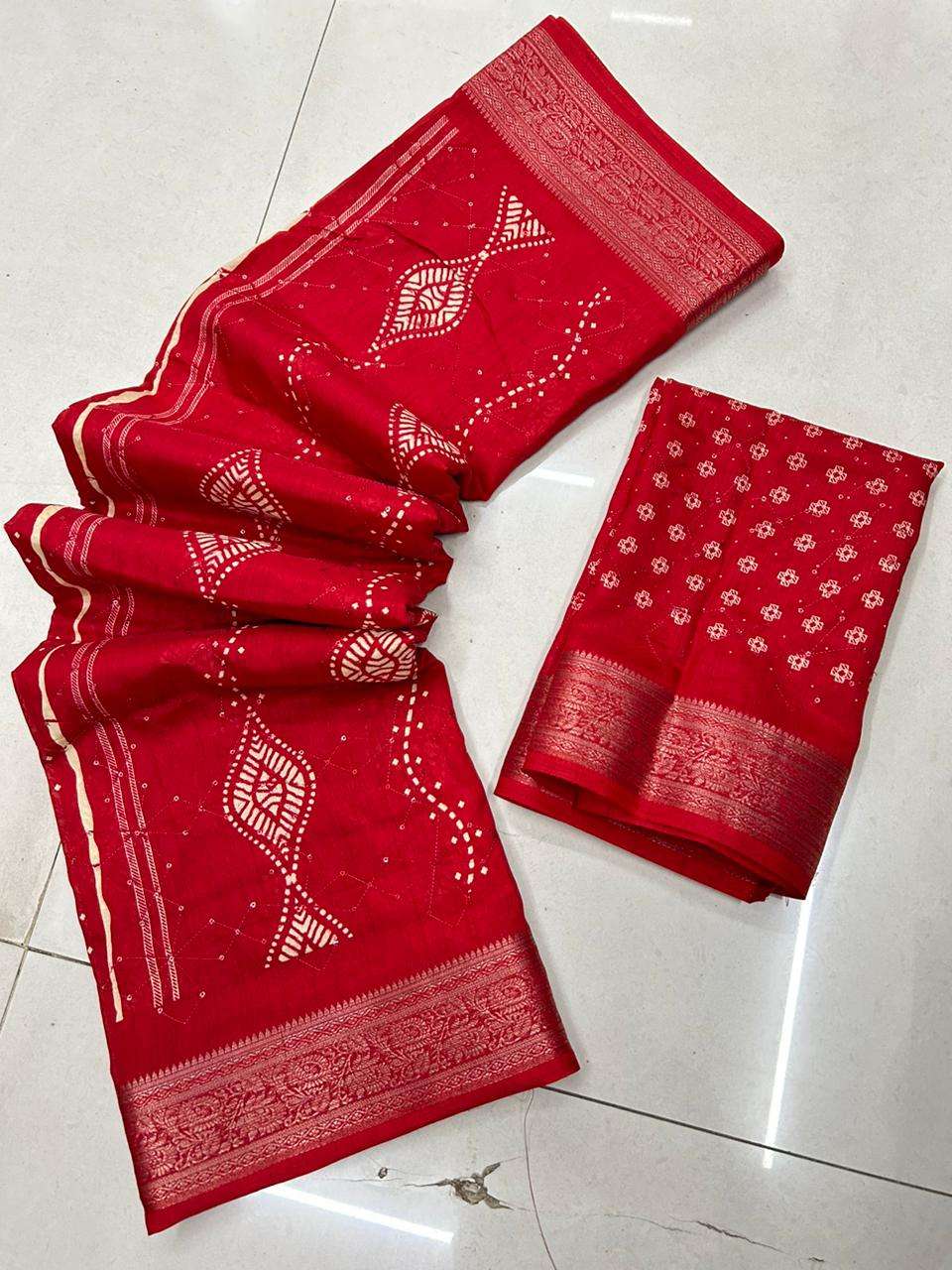 Kalyani Cotton silk with fancy Printed Party wear look saree...