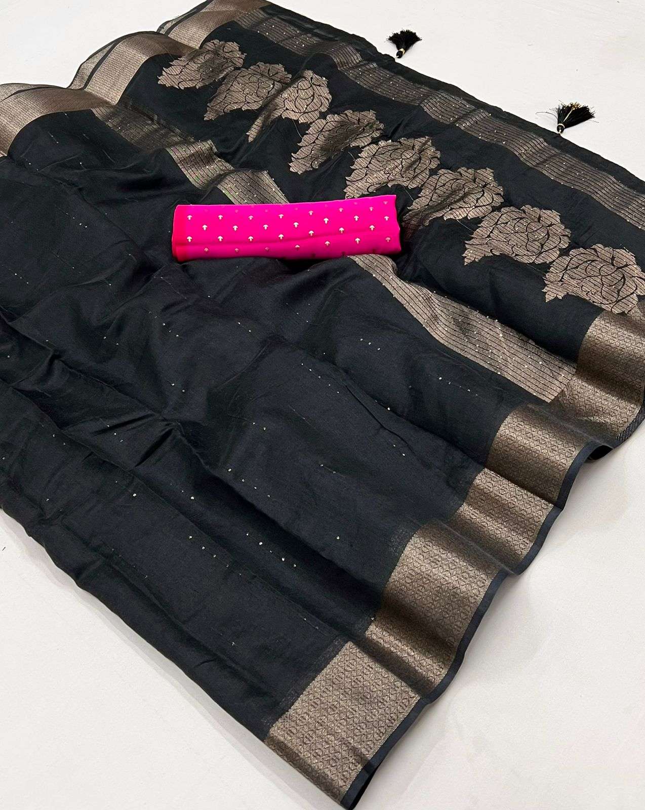 Lt fabrics kashvi creation Ananta vol 2 Linen with fancy zar...