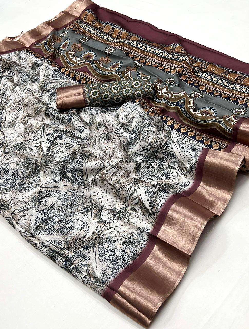 Lt fabrics kashvi creation Garima Silk with weaving Printed ...