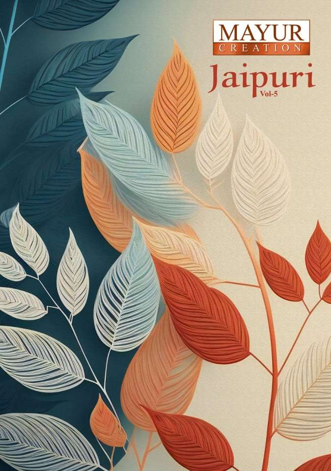 MAYUR JAIPURI VOL 5 Cotton with digital Printed Dress Materi...