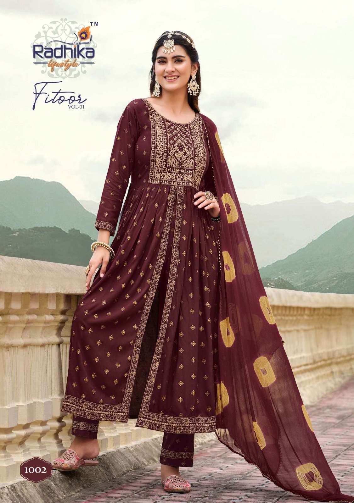 Radhika Lifestyle Fitoor Vol 1 Rayon with fancy look readyma...