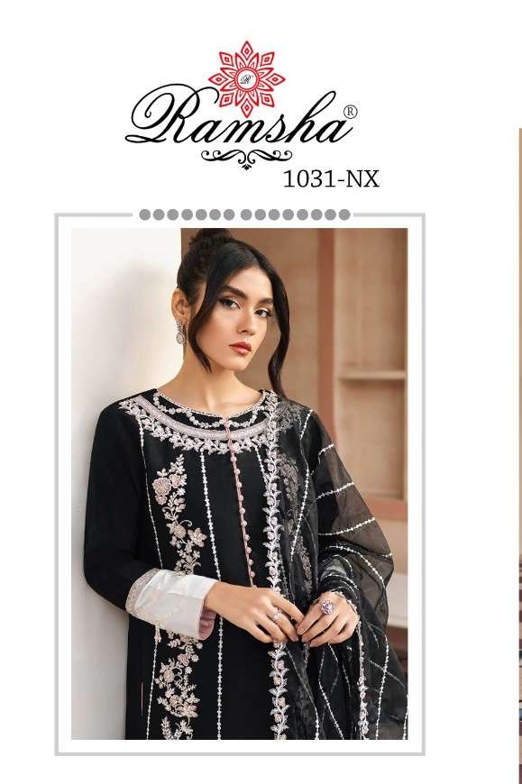 Ramsha Fashion 1031 Orgazan with fancy Designer Pakistani dr...