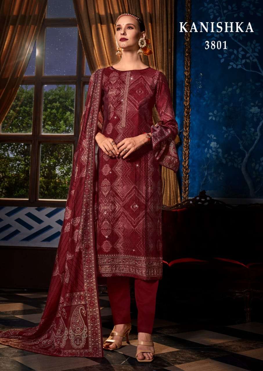 Rang Kanishka Muslin silk with fancy Festival special Salwar...