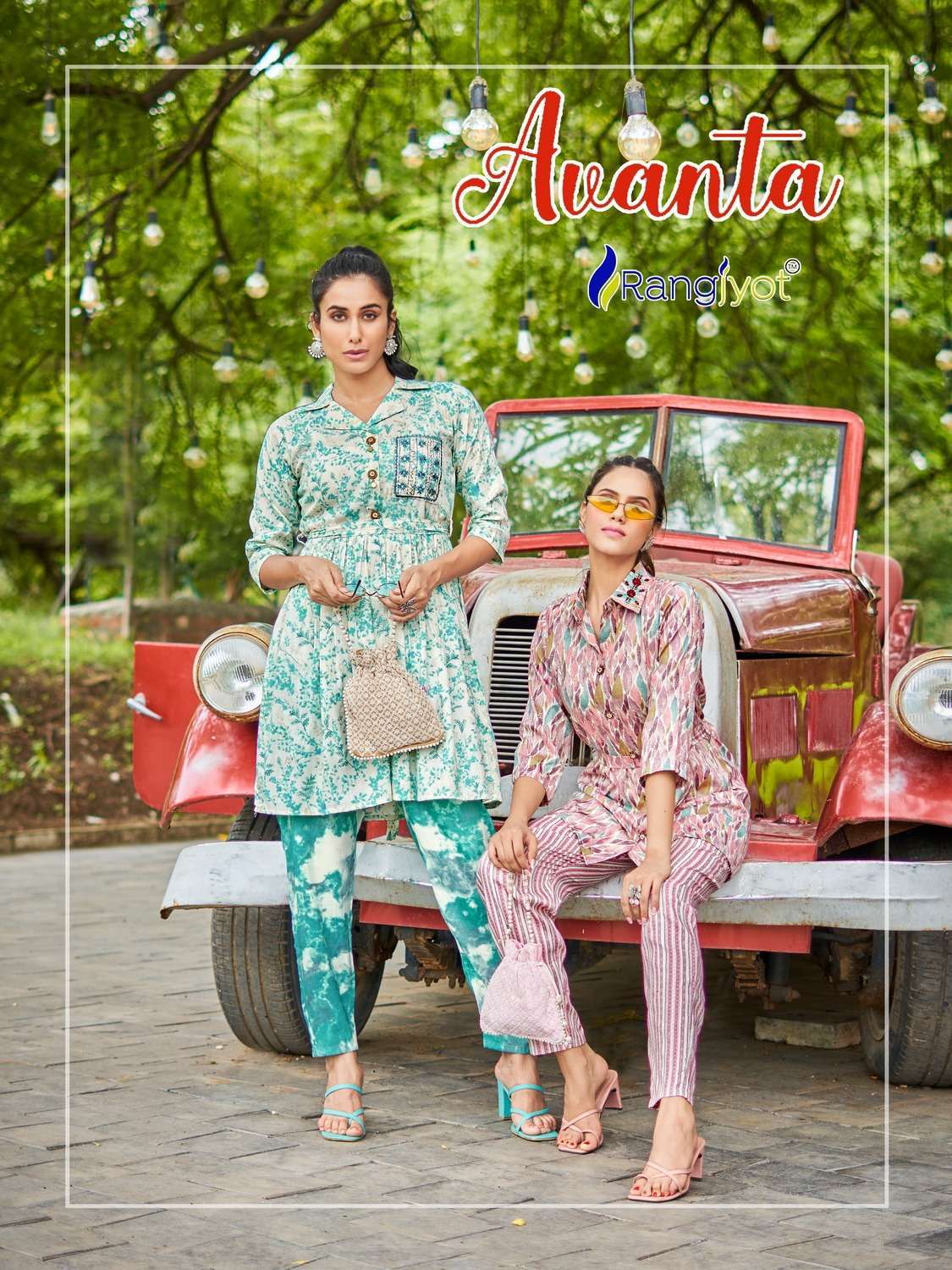 Rangjyot avanta Fancy fabrics And Fancy look Tunic And Pant ...