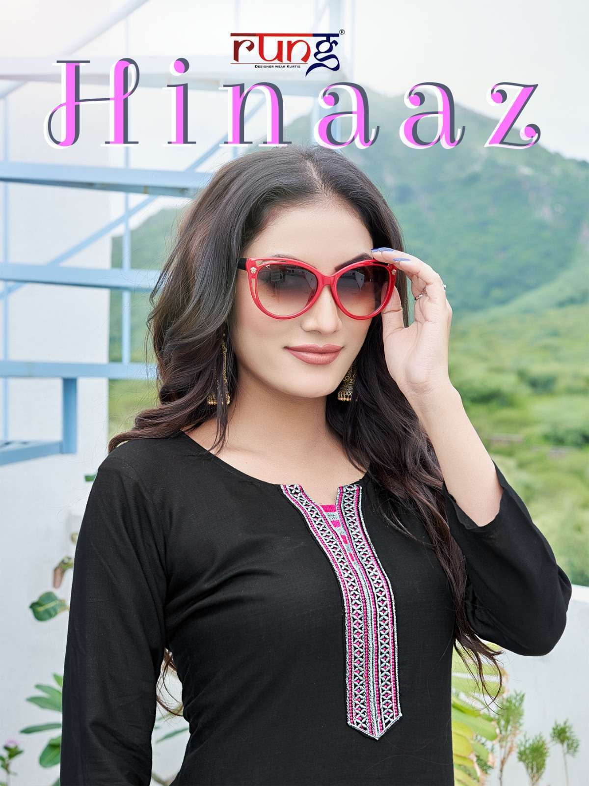 Rung Hinaaz Rayon with Simple look kurti collection