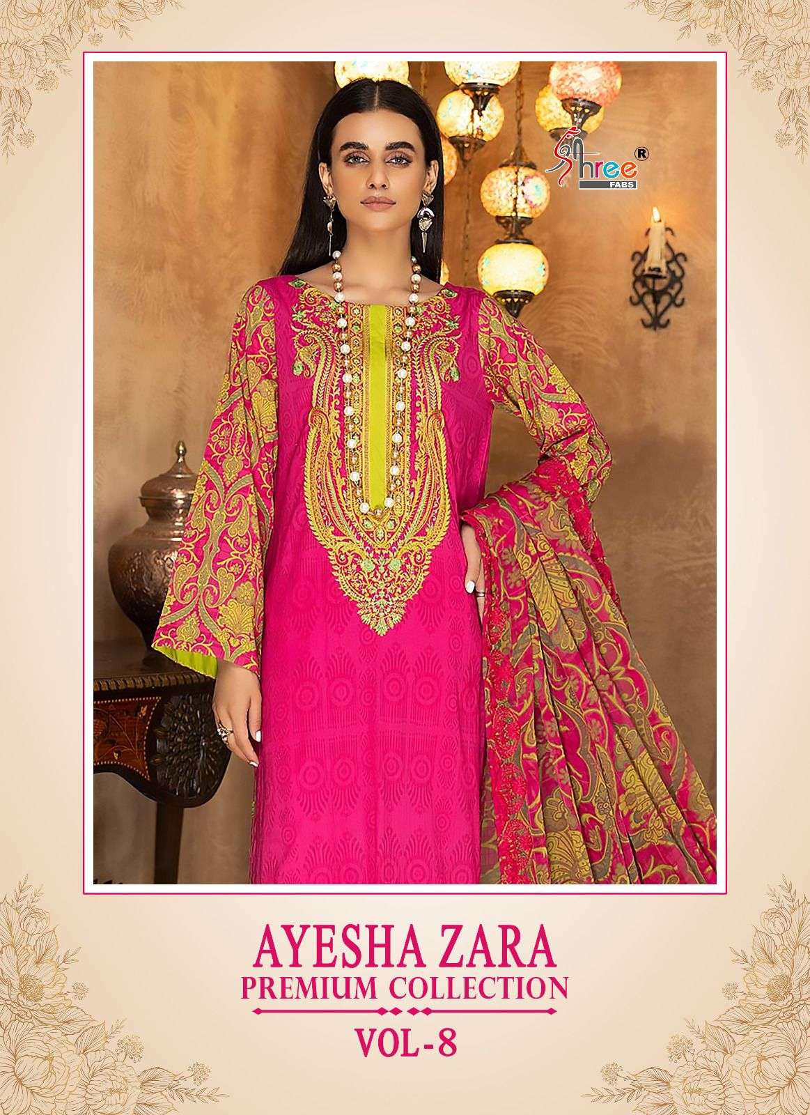 Shree Fabs Ayesha Zara Premium collection vol 8  Cotton with...