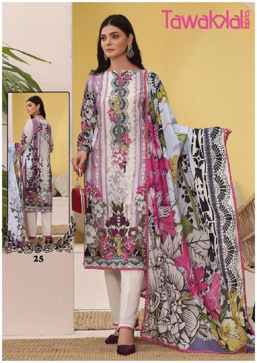 TAWAKAL MEHROZ VOL 3 Cotton with digital Printed Pakistani s...