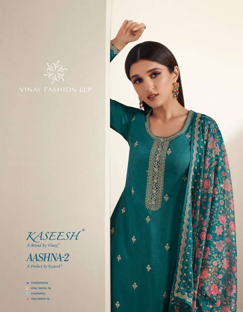 Vinay fashion Kaseesh Aashna Vol 2 Dola silk with festival S...