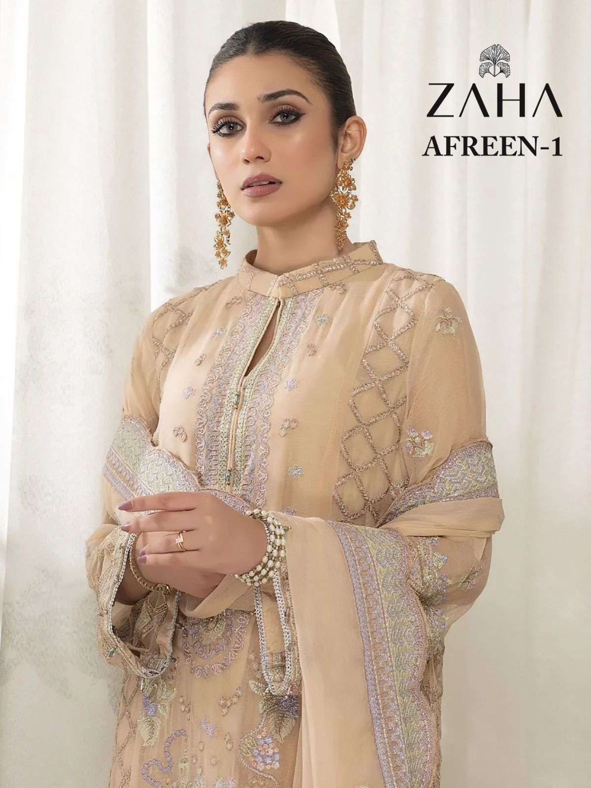 Zaha AFREEN VOL 1 Georgette with heavy embroidery work Pakis...