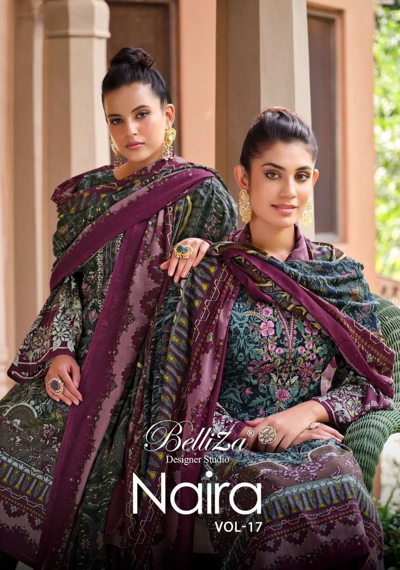 Belliza Designer Studio Naira Vol 17 Cotton with Pakistani P...