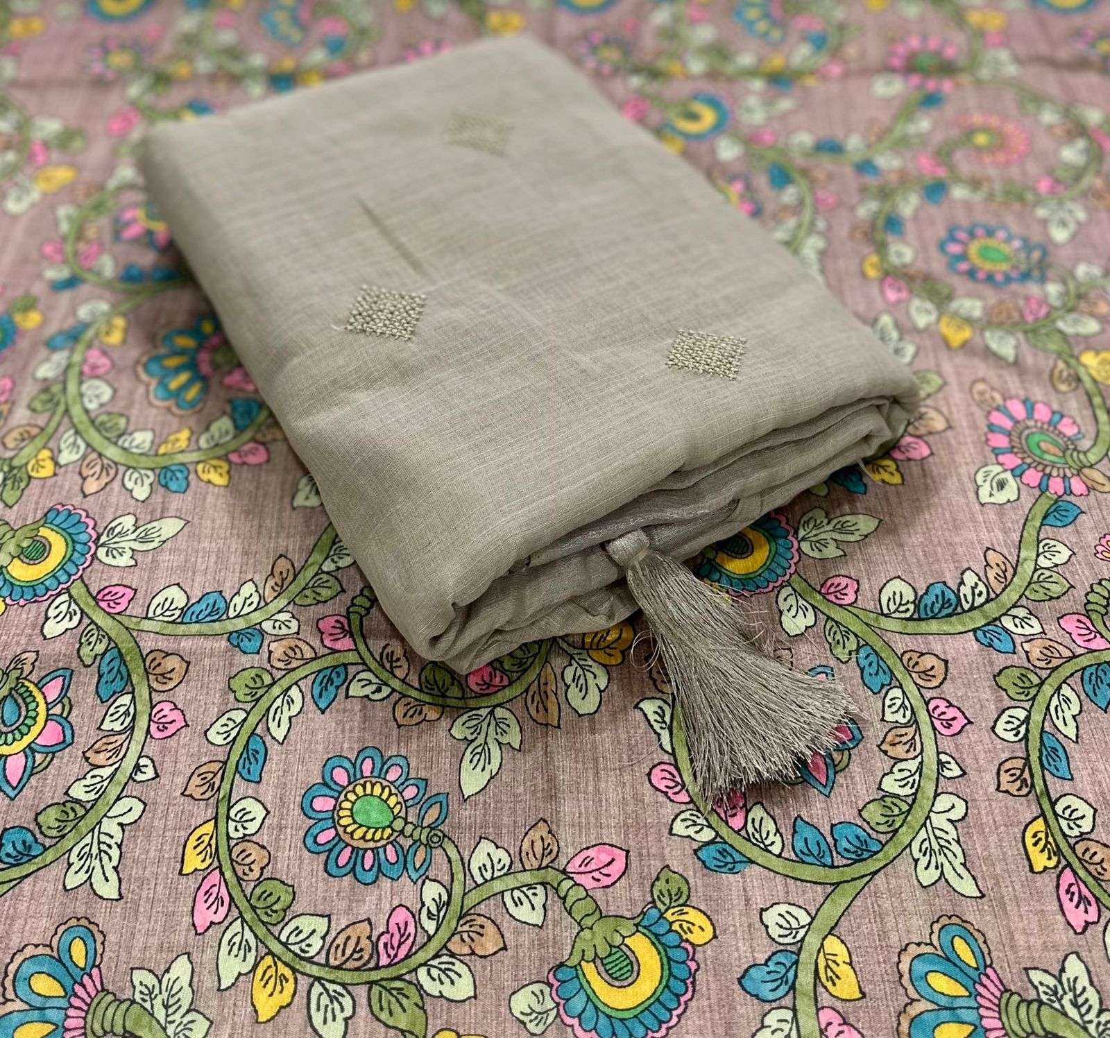 Cotton silk with fancy look Kalamkari printed Blouse also be...