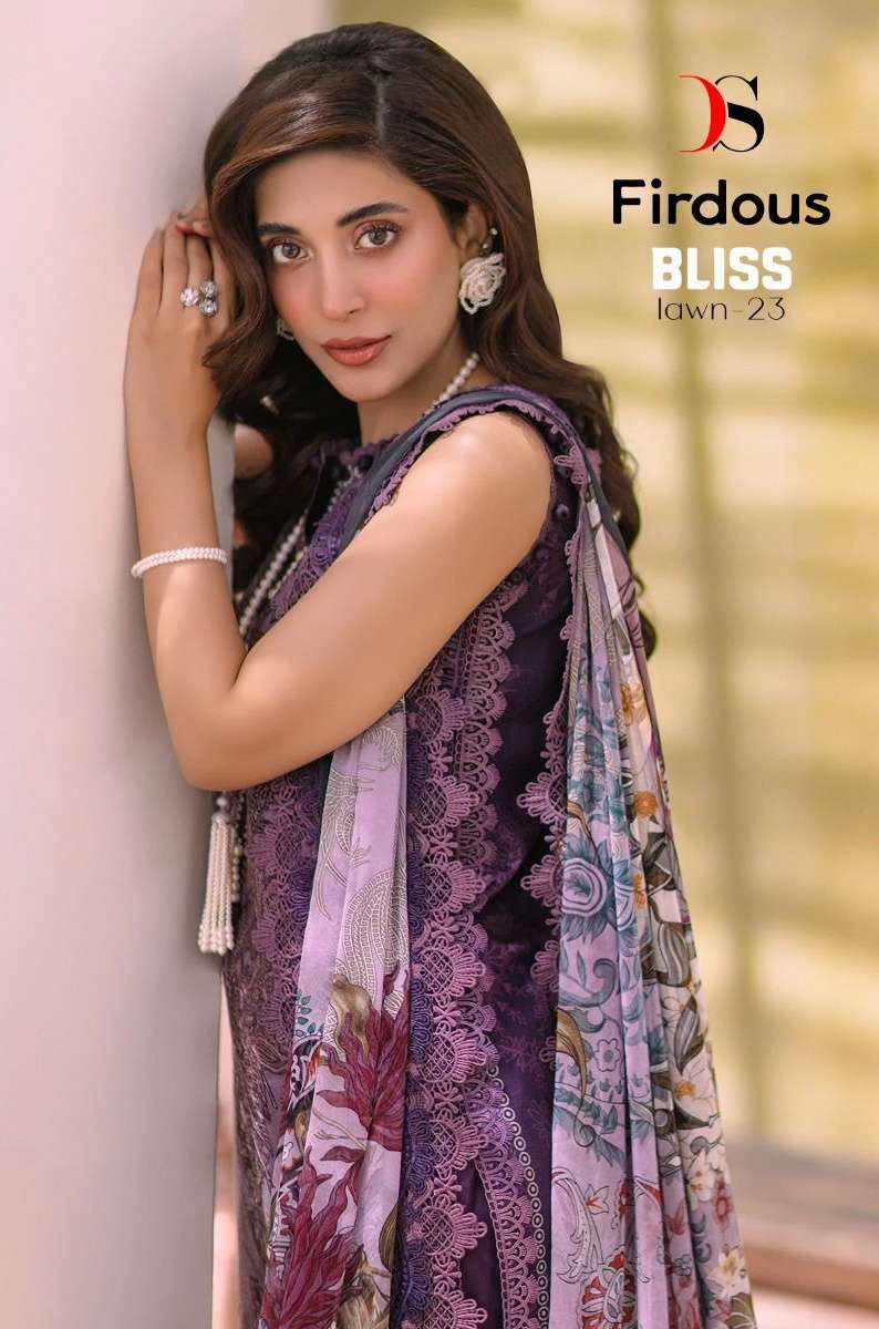 Deepsy suits Firodus Blliss Lawn 23 Cotton with Embroidery w...