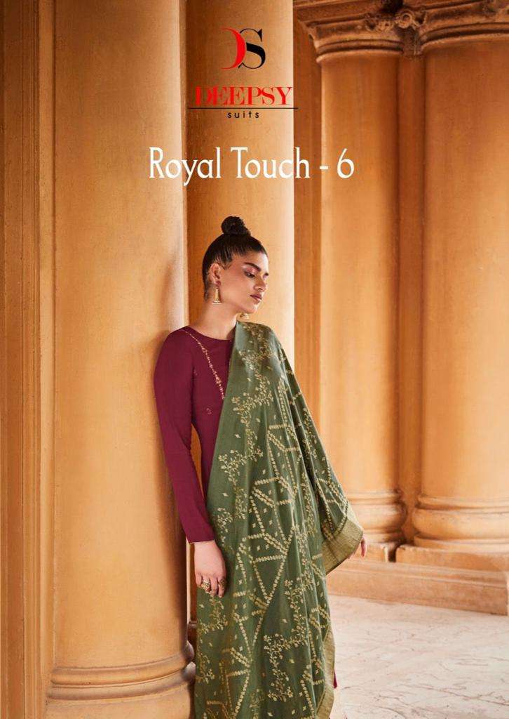 Deepsy Suits Royal Touch Vol 6 Pashmina Silk with Embroidery...
